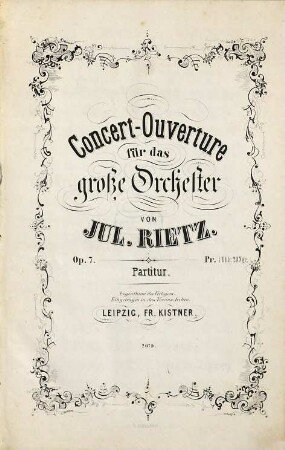 Concert-Ouverture : für d. große Orchester ; op. 7