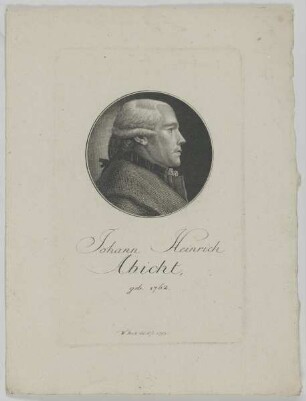 Bildnis des Johann Heinrich Abicht