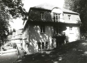 Bad Gottleuba, Hauptstraße 39. Station 6 (Ehemaliges Logier- oder Frauenhaus, 1909-1913; R. Schilling, J. Graebner) im Klinik-Sanatorium Bad Gottleuba