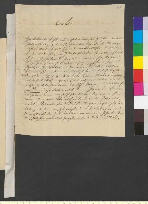 Brief von Goethe, Julius August Walter von an Goethe, Johann Wolfgang von