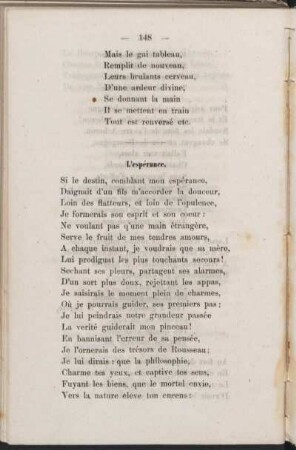 L'espérance.