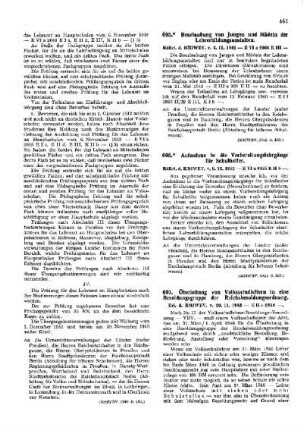 Beurlaubung von Jungen und Mädel der Lehrerbildungsanstalten : [Amtliche Erlasse] ; [Amtlicher Teil]