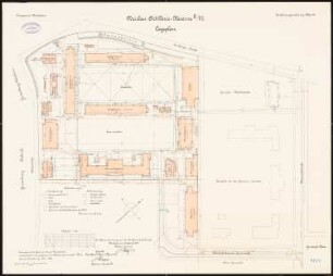 Artilleriekaserne II/27, Wiesbaden: Lageplan 1:500