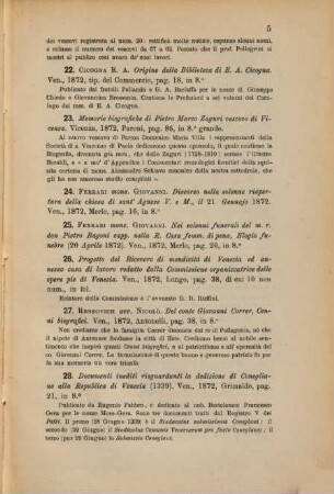 Bullettino di bibliografia veneziana. 1872 = N. 1/2