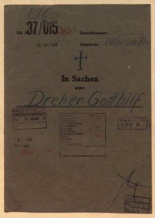 Dreher, Gotthilf