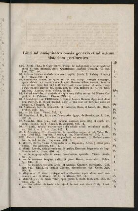 223-263, Libri ad antiquitates omnis generis et ad artium historiam pertinentes