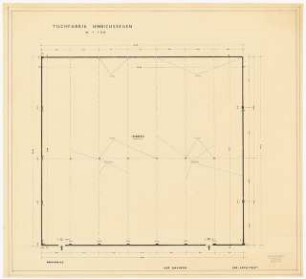 Siedlung Hinrichssegen, Bruckmühl Tuchfabrik: Grundriss 1:100