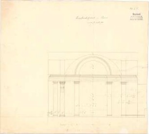 Klenze, Leo von; St. Petersburg (Russland); Eremitage - Kupferstichsaal (Schnitt)