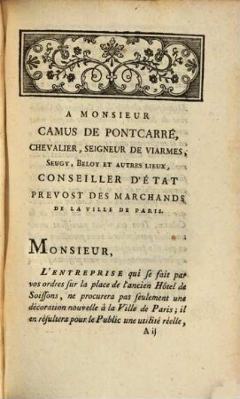 Memoire sur la Colonne de la halle aux Bleds