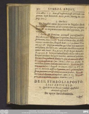 De III. Symboli Apostolici Articulo.