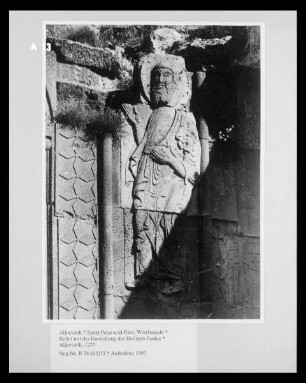 Relief mit der Darstellung des Heiligen Paulus