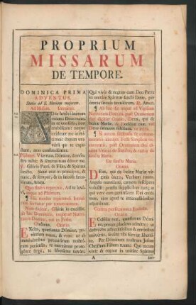 Proprium Missarum De Tempore.
