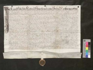 Lorenz Hecht übernimmt von Johann Paulus vom Ruost, österreichischem Rat und Obervogt der Herrschaften Thann und Sennheim, als Vormund und Frauenvogt der Witwe Friedrich von Sickingens den Hof Baldenweg auf acht Jahre.