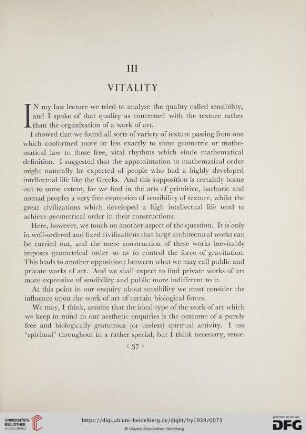 III Vitality