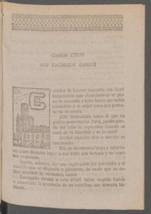 Capítulo CXVIII - Los enemigos amigos