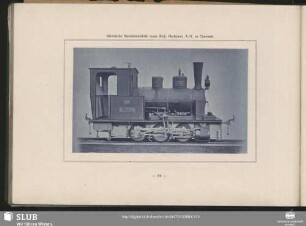 3/3 gek. Tender-Locomotive der Lillesand-Flaksvand-Eisenbahngesellschaft, Norwegen