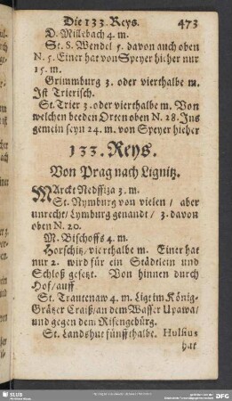 133. Reys. Von Prag nach Lignitz