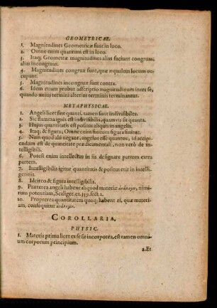 Metaphysicae.