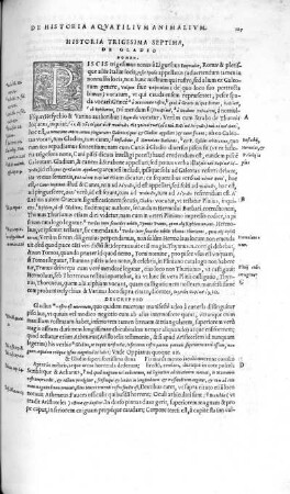Historia Trigesima Septima. De Gladio
