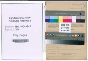 Entnazifizierung Eugen Frey , geb. 15.04.1895 (Platzmeister)