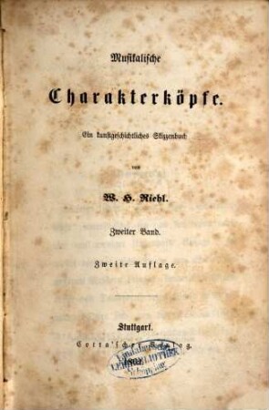 Musikalische Charakterköpfe : ein kunstgeschichtliches Skizzenbuch, 2