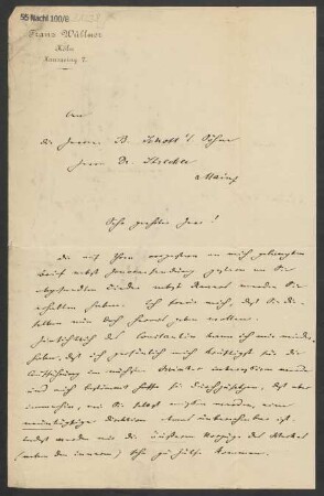 Brief an B. Schott's Söhne : 26.01.1890