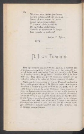 D. Juan Tenorio.
