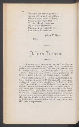 D. Juan Tenorio.
