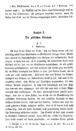 Kapitel 2. Die zeitlichen Grenzen.