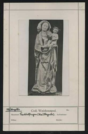 Muttergottes Standort: Trochtelfingen (Haidkapelle)