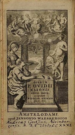 Publii Ovidii Nasonis operum tomus ..., 1. Heroides [u.a.]