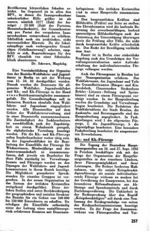 Neuorganisation Fürsorgeamt Breslau [Fürsorgewesen]