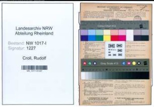 Entnazifizierung Rudolf Croll , geb. 20.06.1912 (Reparaturschlosser)