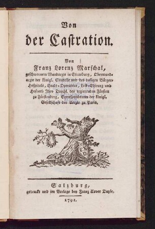 Von der Castration