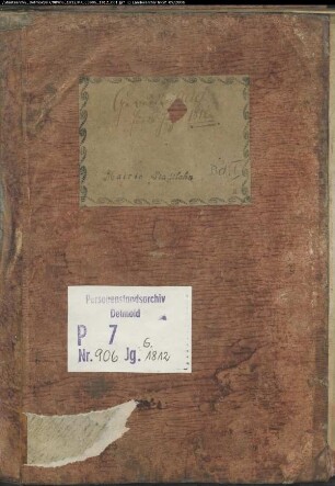 Zivilstandsregister von Stadtlohn (G 1812, Band 1). (Gemeinde: Stadtlohn, Kreis Ahaus)