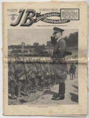 Wochenzeitschrift "Illustrierter Beobachter" u.a. zum Einzug der Wehrmacht in Danzig