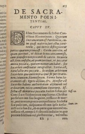 De Sacramento Poenitentiae. Capvt XV.