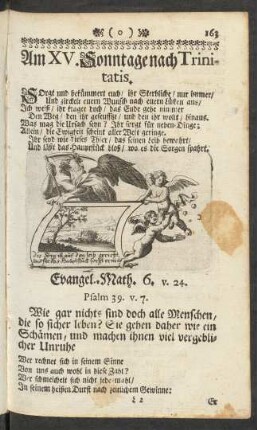 Am XV. Sonntage nach Trinitatis
