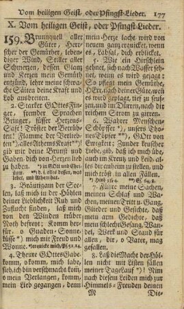 X. Vom heiligen Geist, oder Pfingst-Lieder.