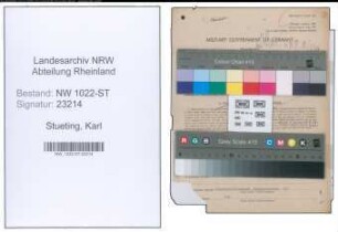 Entnazifizierung Karl Stueting , geb. 14.01.1905 (Werkmeister)