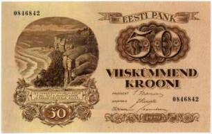 Geldschein, 50 Kronen, 1929