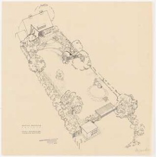 Garten Dujardin, Krefeld: Isometrie des Gartens