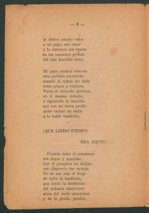 ¡Qué lindo tiempo era aquel!...