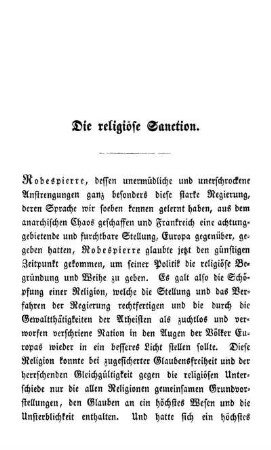 Die religiöse Sanction.