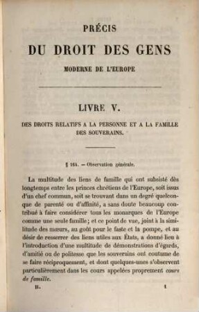 Précis du droit des gens moderne de l'Europe, 2