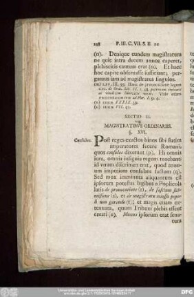 Sectio II. De Magistratibus Ordinariis.