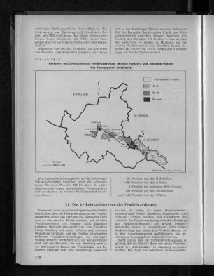 Schaubild 13: Herkunfts- und Zielgebiete der Pendelwanderung zwischen Hamburg und Schleswig-Holstein (Das Einzugsgebiet Geesthacht)