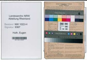 Entnazifizierung Eugen Huth , geb. 16.02.1901 (Drucker)