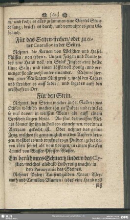 Für das Seiten-stechen, oder zu einer Contusion in der Seiten