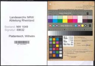 Entnazifizierung Wilhelm Plattenteich , geb. 20.03.1902 (Tierzuchtinspektor)